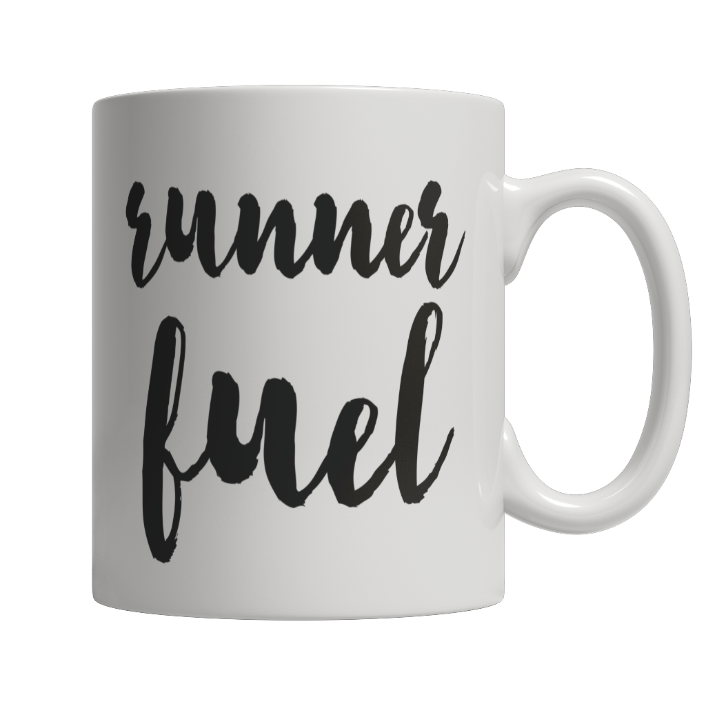 Runner Fuel White Mugs