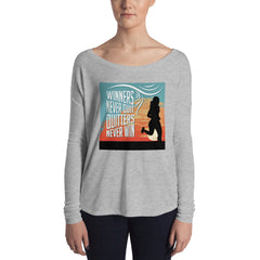 Winners Never Quit, Quitters Never Win - Running Mojo | Ladies' Long Sleeve Tee