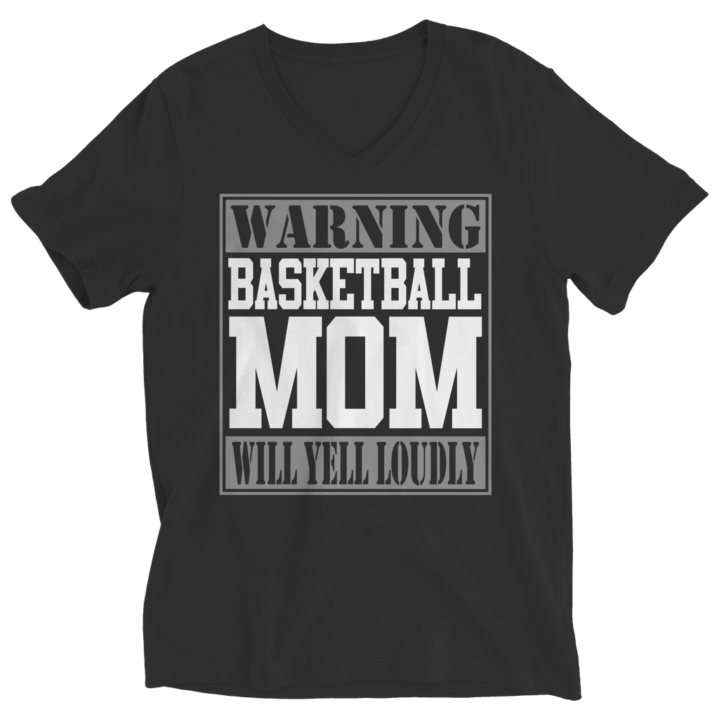 Warning Basketball Mom will Yell Loudly | T-Shirts and Hoodies