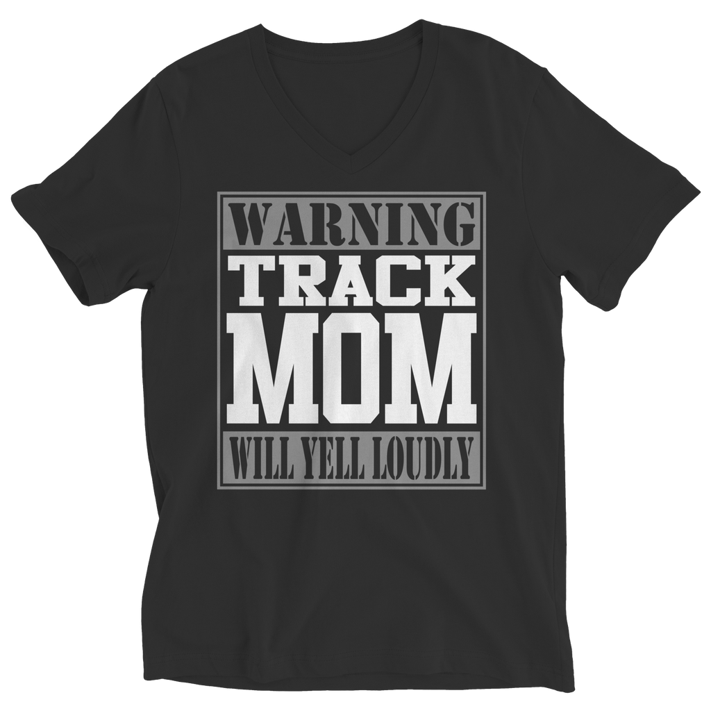 Warning Track Mom will Yell Loudly - Shirts, Long Sleeve Shirts, and Hoodies